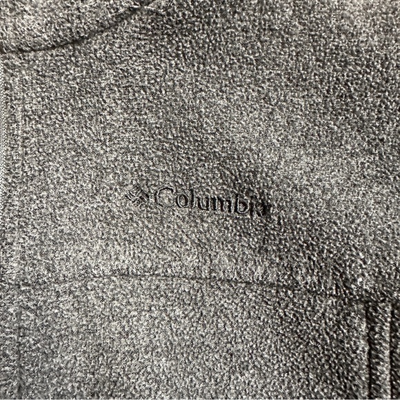 Columbia Zip Up Fleece Jacket Dark Grey - L (14/16) - Picture 5 of 6